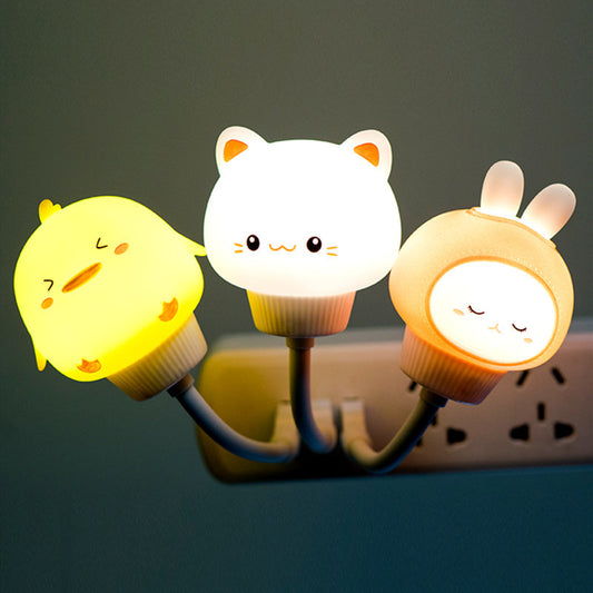 USB Remote Control Cute Rabbit Night Light